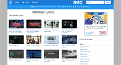 Desktop Screenshot of christian-lyrics.org