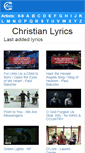 Mobile Screenshot of christian-lyrics.org