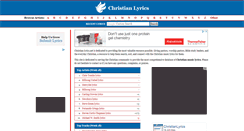 Desktop Screenshot of christian-lyrics.net