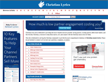 Tablet Screenshot of christian-lyrics.net